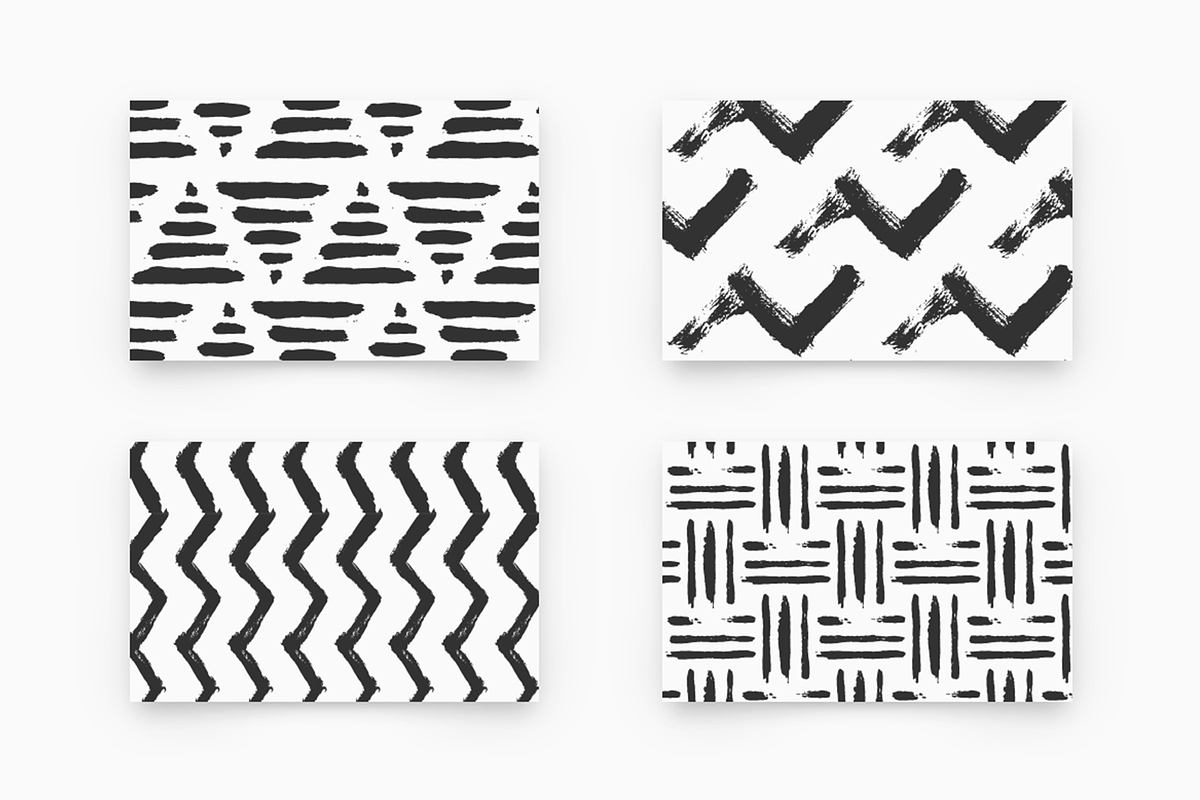 Tempera - Brush Patterns, a Pattern Graphic by Unio Designs (Photo 2 of 8)