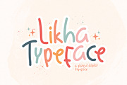 Likha Playful Display Typeface, a Sans Serif Font by edukka (Thumbnail 1 of 8)