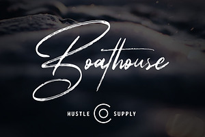 Boathouse - A Signature Brush Font