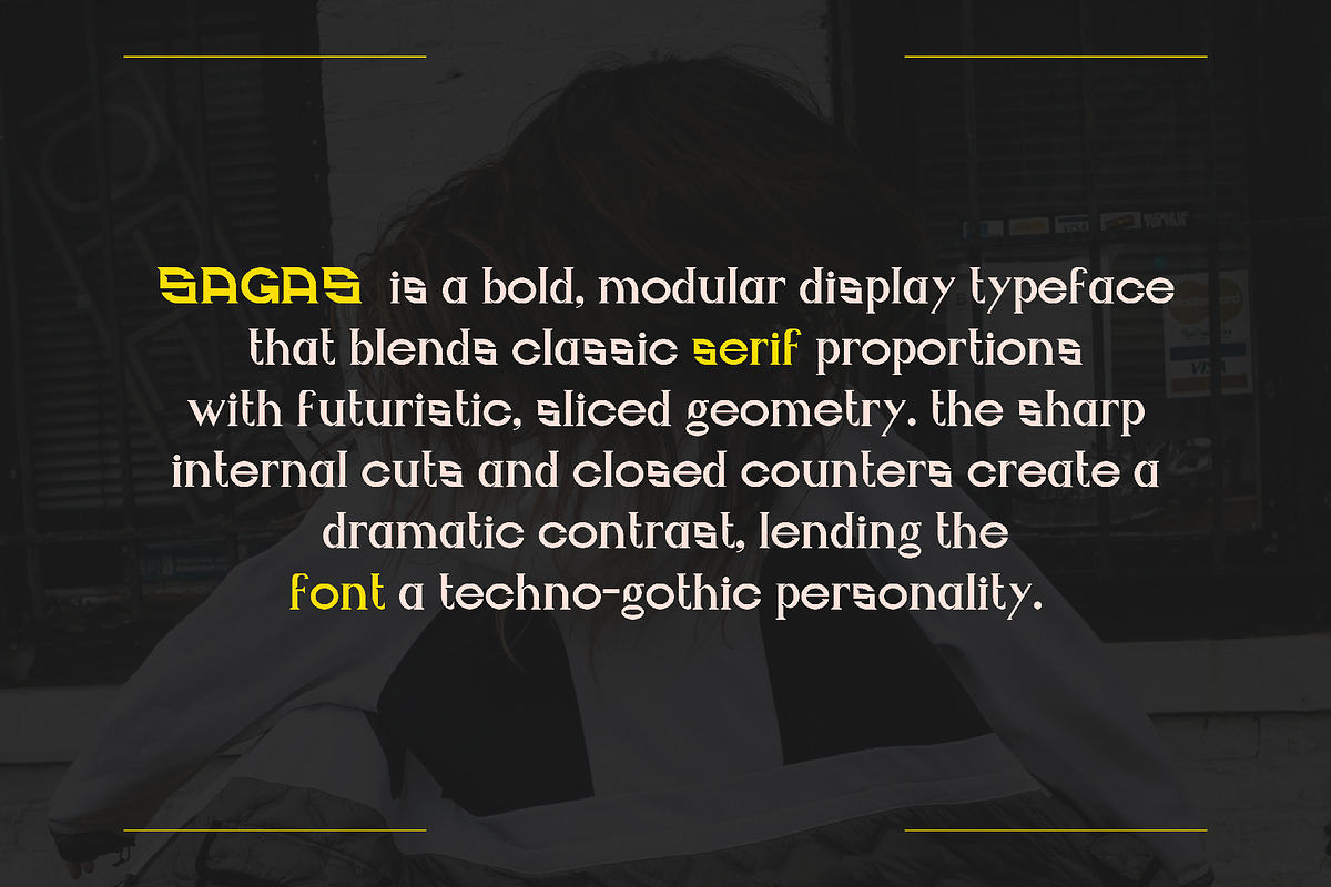 SAGAS - Serif Display Font, a Serif Font by Boril Std (Photo 2 of 14)