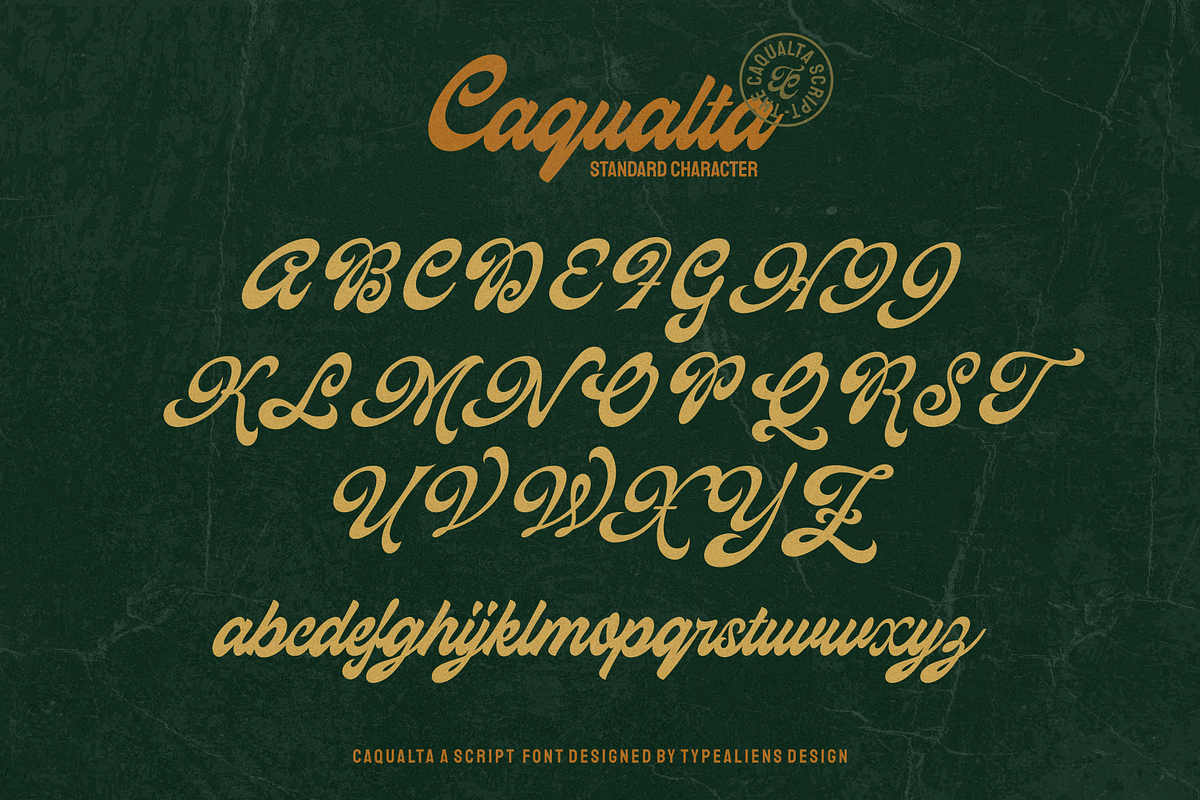 Caqualta Script for Food & Branding, a Script Font by ilhamtaro (Photo 7 of 10)