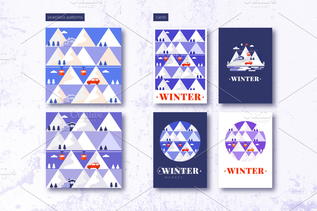 Winter Pattern, Illustrations, Cards, an Illustration by Dasha Efremova (Photo 4 of 4)