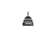 Minimalist Capitol Building Logo, a Branding & Logo Template by Luxury Logos (Thumbnail 3 of 4)