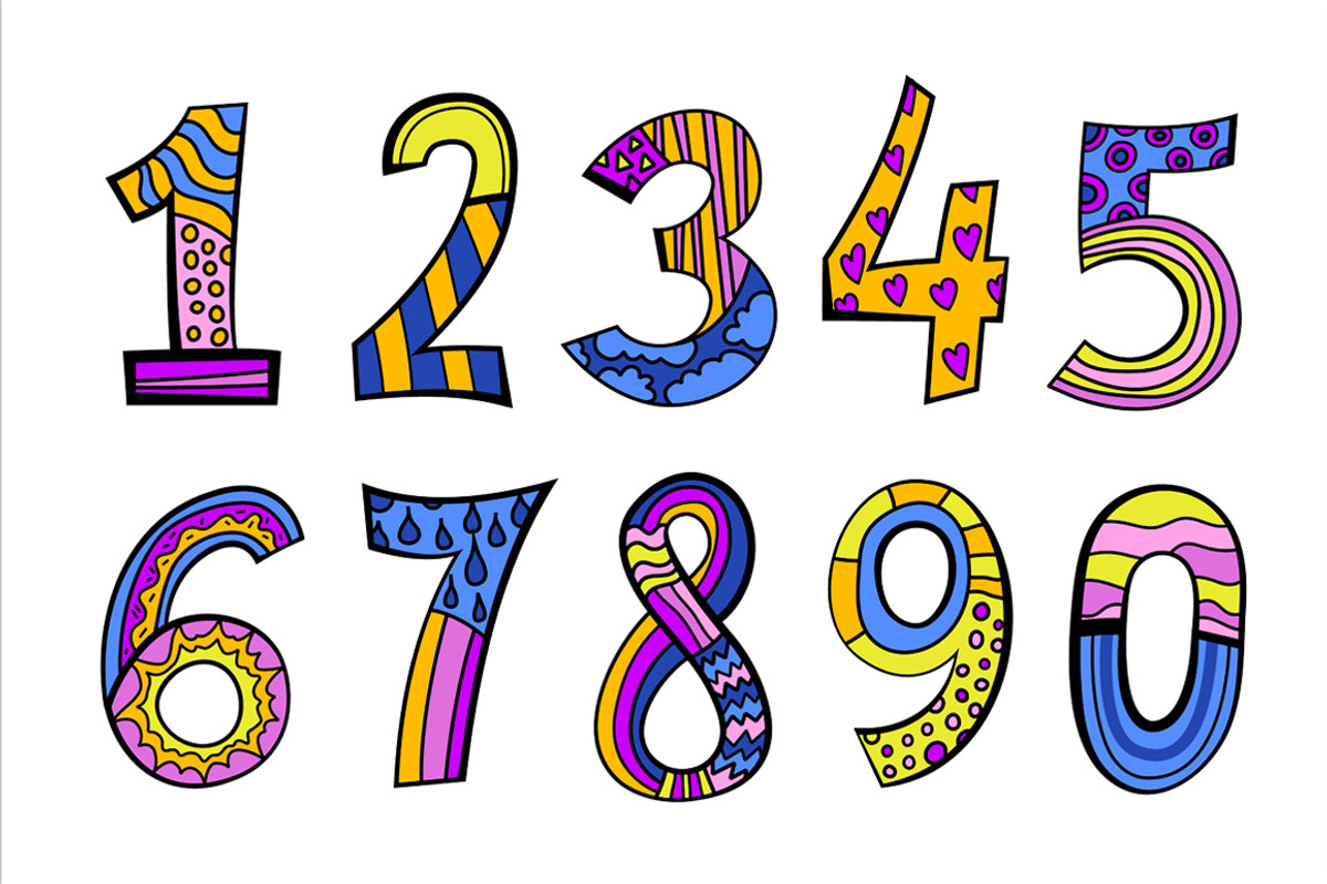 Pop art hand drawn figures in modern, an Object Illustration by Anna's Shop
