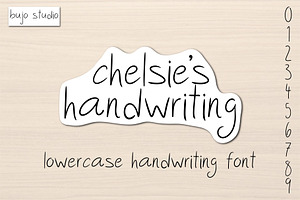 Chelsie's Handwriting Font