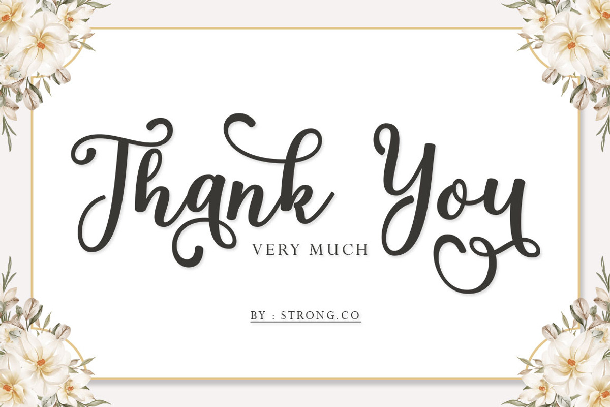 The Farmhouse, a Script Font by Strong.co (Photo 8 of 8)