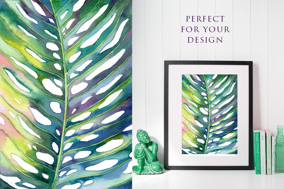 Single Jungle Leaf, a Decorative Illustration by Anastasia (Photo 2 of 3)