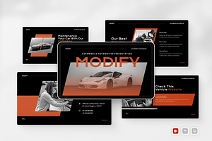 Automobile Automotive PowerPoint, a Presentation Template by Annora Studio