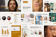 Gold Beauty Brand Presentation Deck, a Presentation Template by The Design Resource Shop (Thumbnail 1 of 2)