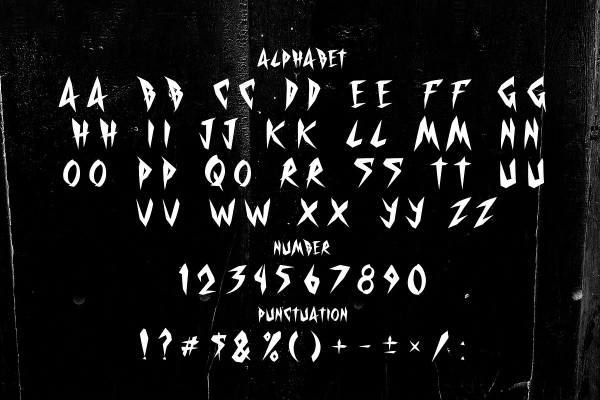 Twisted Crused Halloween Marker, a Blackletter Font by dansdesign (Photo 2 of 9)