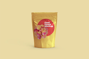 Food Pouch Mockups - 10 Mockups