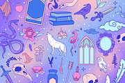 210+ procreate kawaii fantasy stamps, a Brush Add-On by laura.design (Thumbnail 6 of 9)