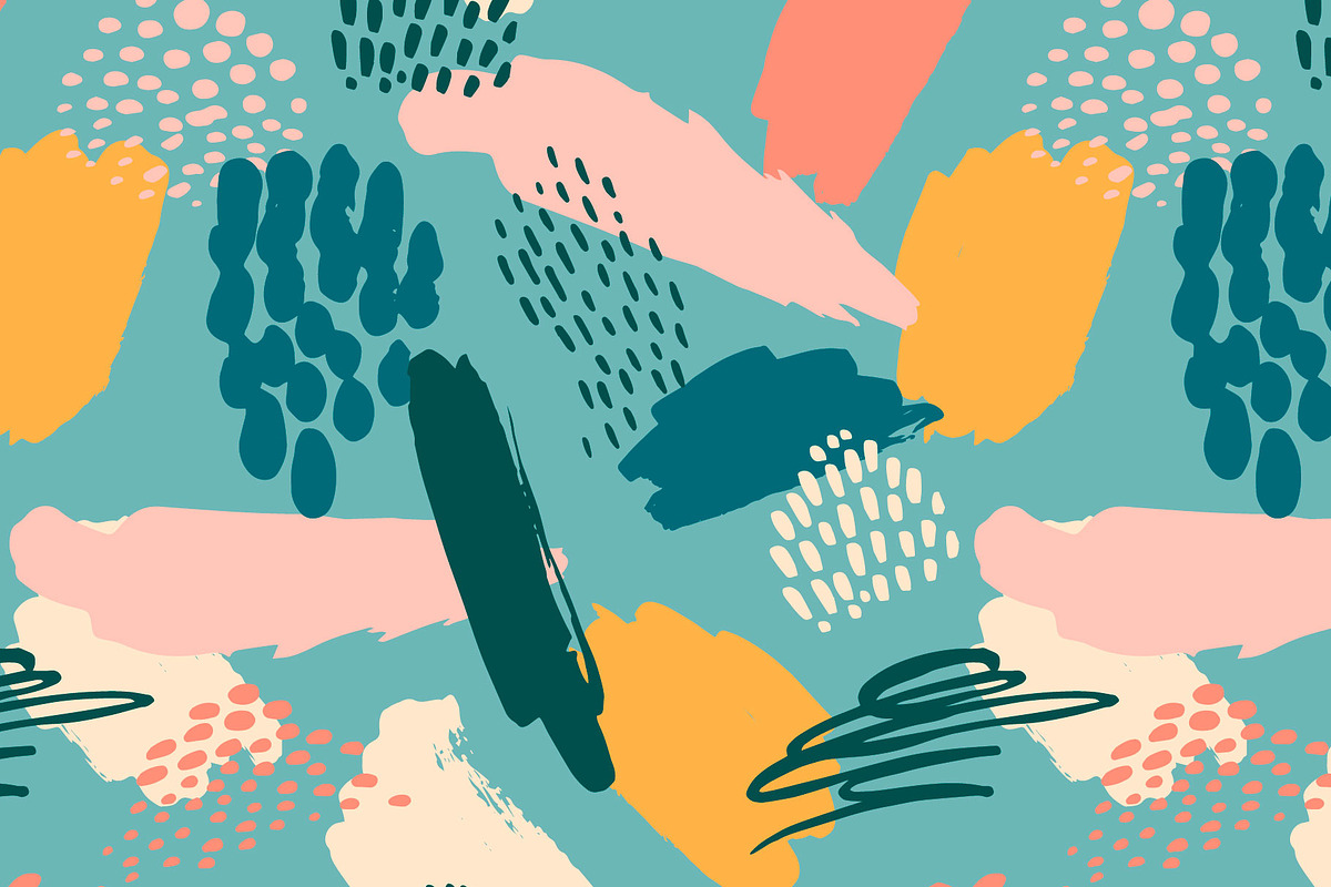 Tropical painting. Seamless patterns, a Pattern Graphic by Nadia Grapes