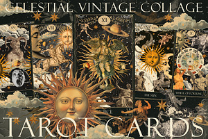 Tarot Cards. Celestial Vintage