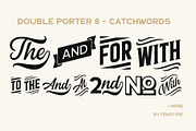 Double Porter 12 FONTS + EXTRAS, a Script Font by Fenotype (Thumbnail 17 of 20)