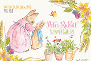 Peter Rabbit - Summer Garden, an Illustration by helloPAPER (Thumbnail 2 of 3)