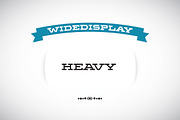 WideDisplay Heavy, a Slab Serif Font by Gaslight (Thumbnail 1 of 5)