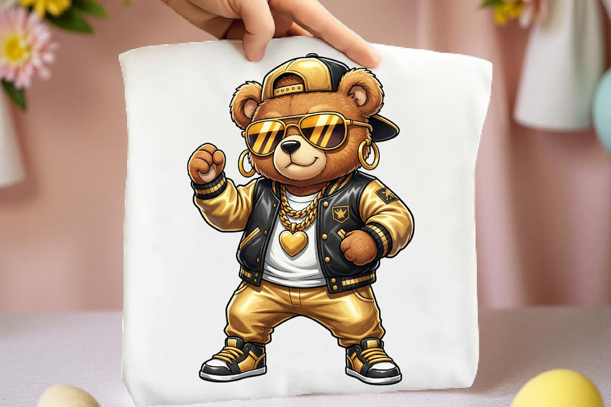 Hip Hop Girl Teddy Bear PNG, an Illustration by DreamArtGraphic (Photo 4 of 4)