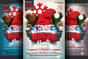 Christmas Party Flyer Template, a Flyer Template by Hotpin (Thumbnail 1 of 2)