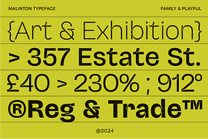 Malinton - Display Sans Font Family