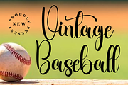 Vintage Baseball, a Handwritten Font by InermediaSTUDIO (Thumbnail 1 of 8)