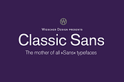 Classic Sans, a Sans Serif Font by Wiescher Design (Thumbnail 1 of 8)