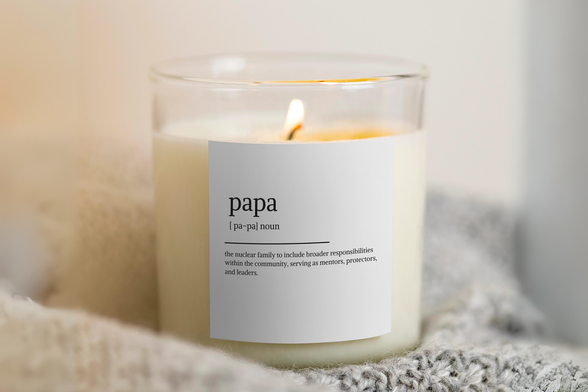 Father's Day Candle Label Template, a Branding & Logo Template by KnowyourLabel (Photo 3 of 4)
