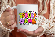 Preppy Spooky Mama Halloween PNG, a Seasonal Illustration by designcity5 (Thumbnail 4 of 4)