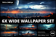 Apocalyptic Metropolis Landscape, a Wallpaper Graphic by Other Side Art (Thumbnail 1 of 5)