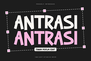 Antrasi - Funny Font, a Sans Serif Font by Iqsiart Studio