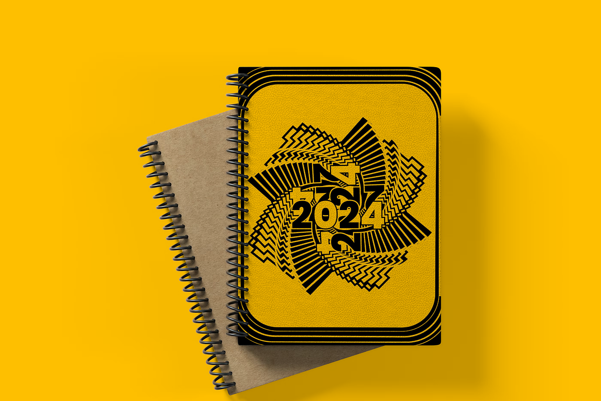 2024 typography style cover design, a Poster Template by NJ Himel (Photo 12 of 18)