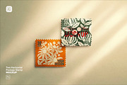 Two Horizontal Postage Stamp, an Advertising Mockup by Custom Scene (Thumbnail 1 of 11)