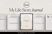My Life Story Journal Canva, a Presentation Template by HelloKarla (Thumbnail 1 of 7)