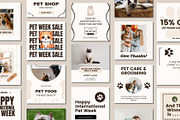 Pet Shop Social Media Post Templates, a Social Media Template by BoontenStudio (Thumbnail 3 of 7)