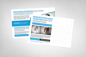 Corporate Business Solution Postcard