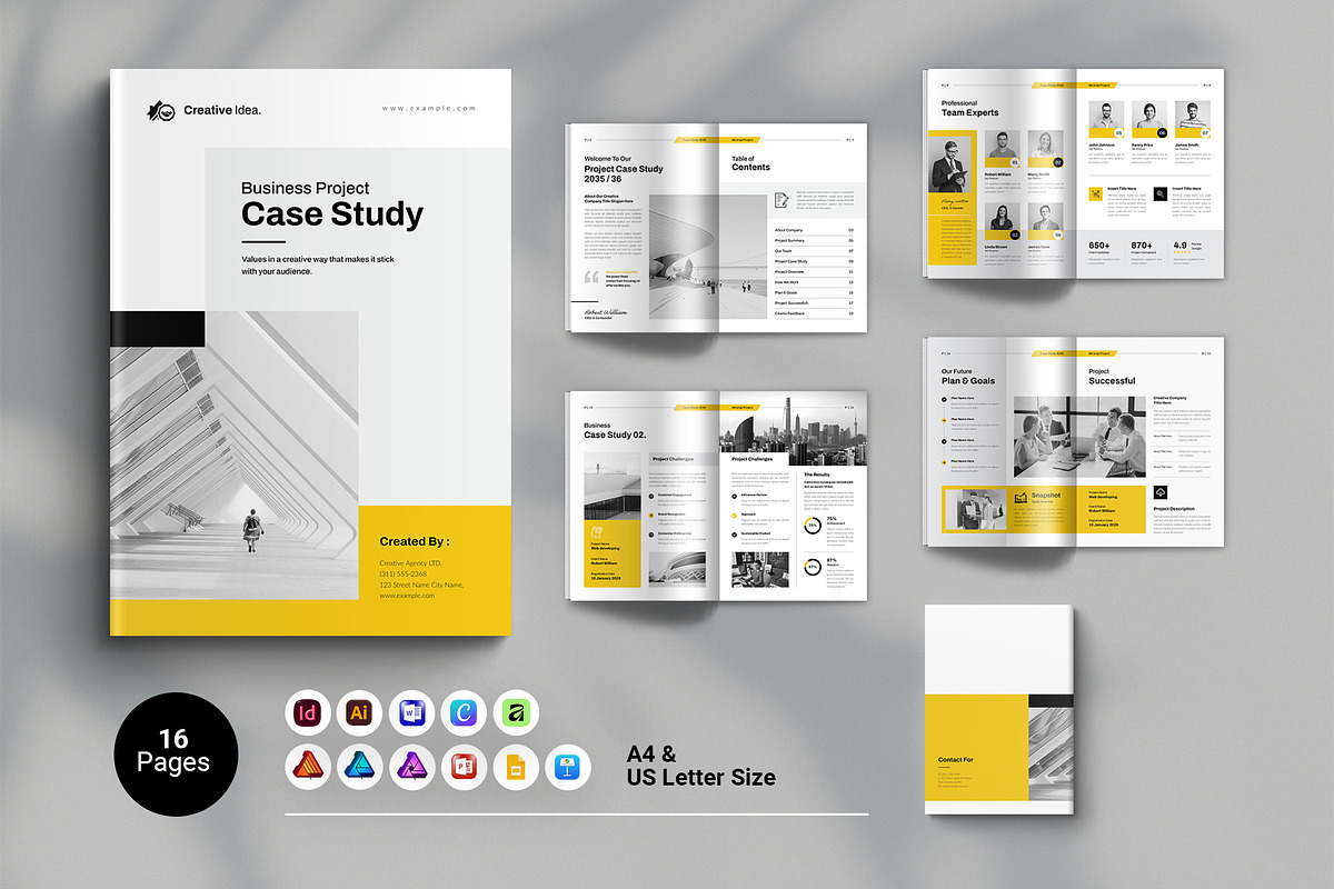Case Study Brochure Template, a Brochure Template by Spark_Creative (Photo 1 of 12)
