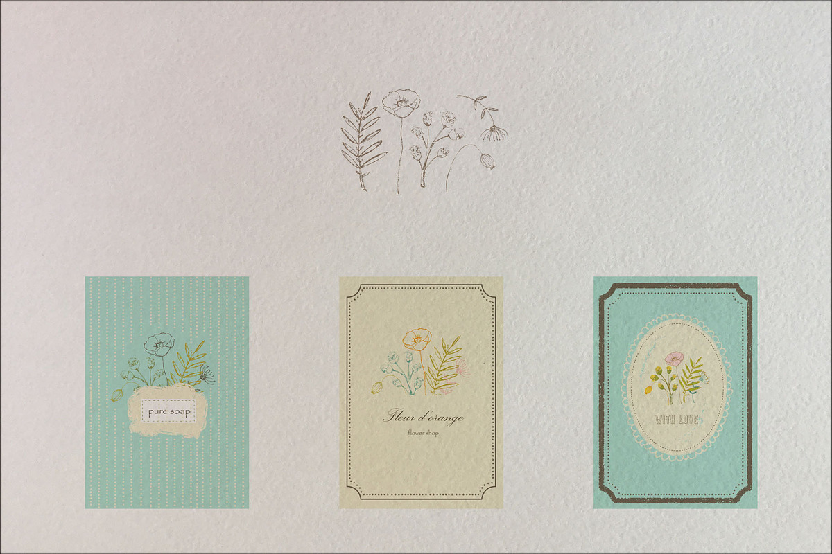Just hand-drawn leaves, a Decorative Illustration by tinybunnyshop (Photo 9 of 11)
