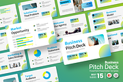 Business Pitch Deck - PowerPoint, a Presentation Template by Iqsiart Studio (Thumbnail 1 of 3)
