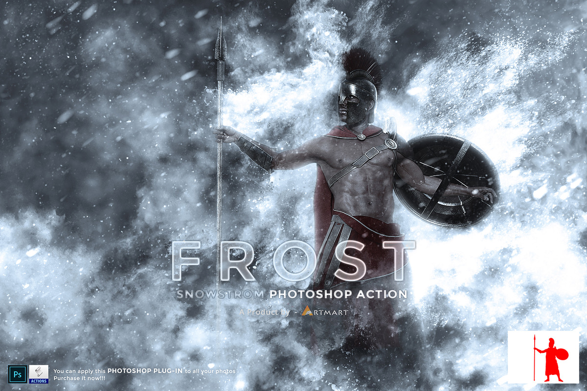 Frost - Snowstorm Photoshop Action, an Action Add-On by A R T M A R T (Photo 8 of 11)