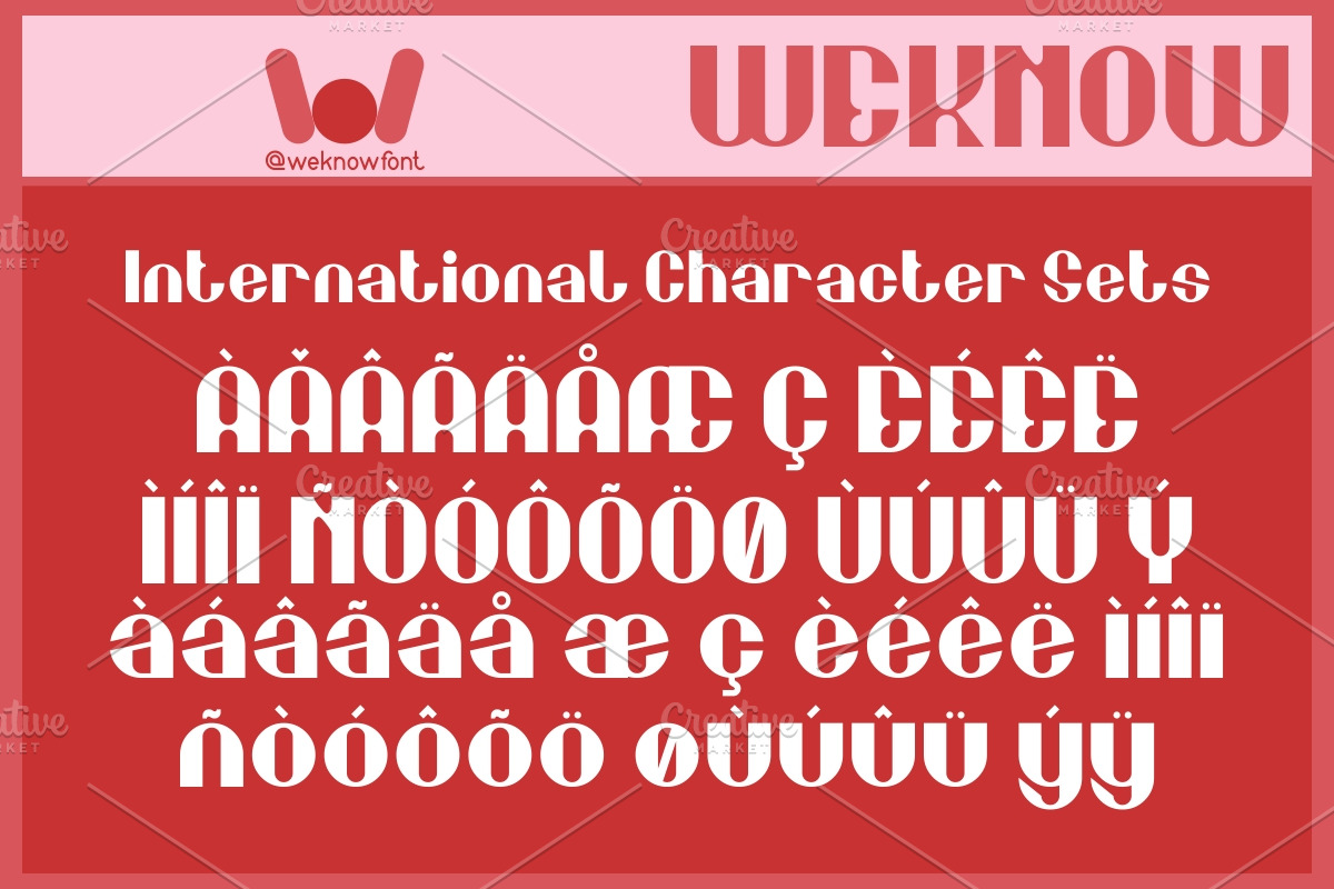 Optimized Thought font, a Font by weknow (Photo 8 of 8)