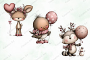 Christmas Animals With Balloon, an Illustration by Creative Art (Thumbnail 7 of 10)