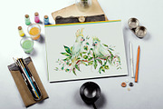 Watercolor white summer, an Illustration by Belusuab (Thumbnail 7 of 8)