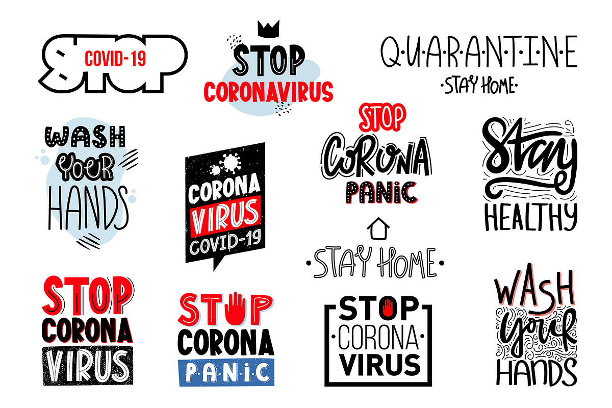 Coronavirus COVID-19 Set., a Healthcare Illustration by Chuhastock (Photo 4 of 19)