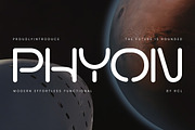 Phyon – Rounded Futuristic Sans Type, a Sans Serif Font by roomspace creative lab (Thumbnail 1 of 12)