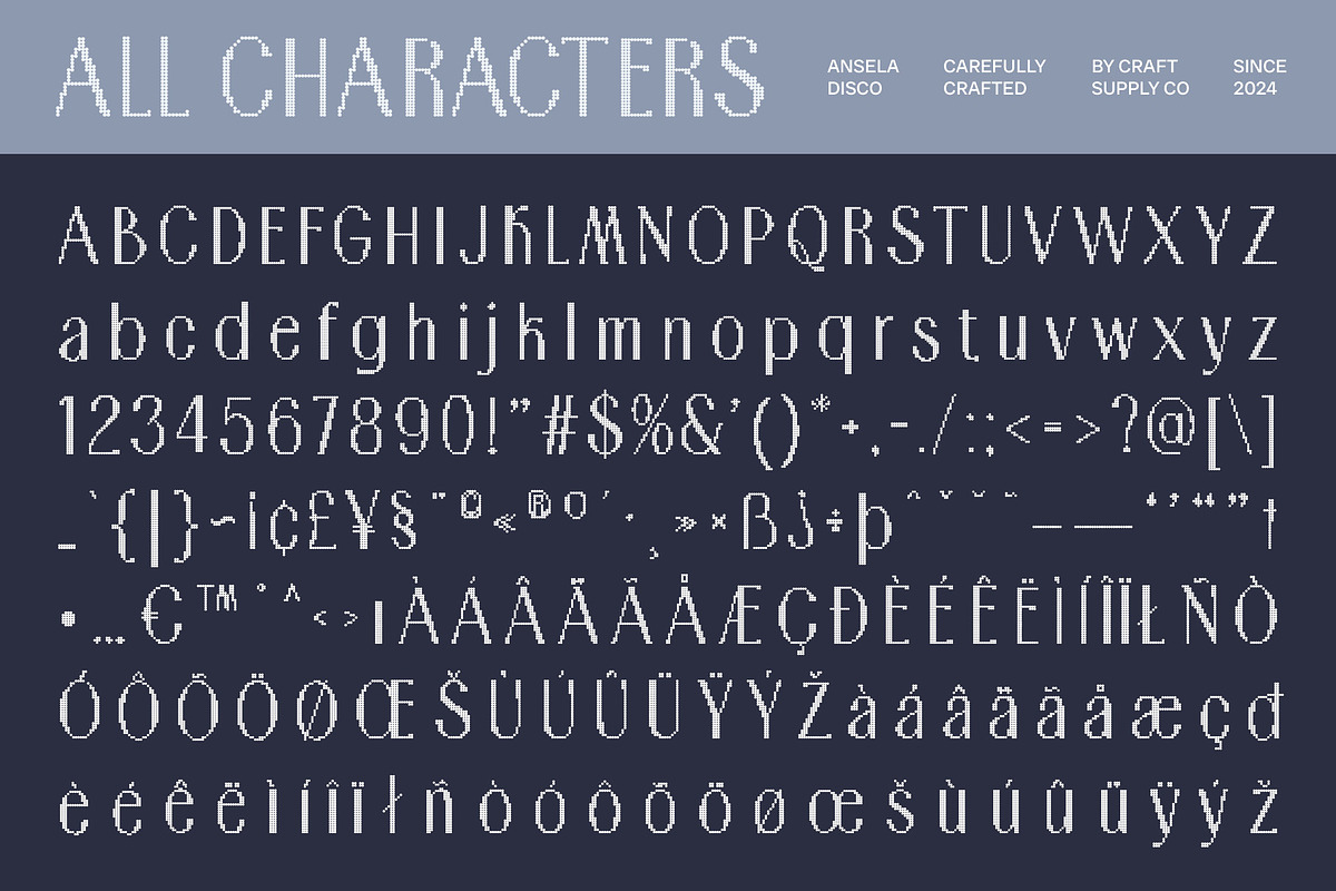 Ansela Disco, a Sans Serif Font by Craft Supply Co. (Photo 8 of 8)