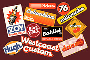 Pickers - Retro Bold Typeface, a Script Font by Any-Type® Foundry (Thumbnail 4 of 9)