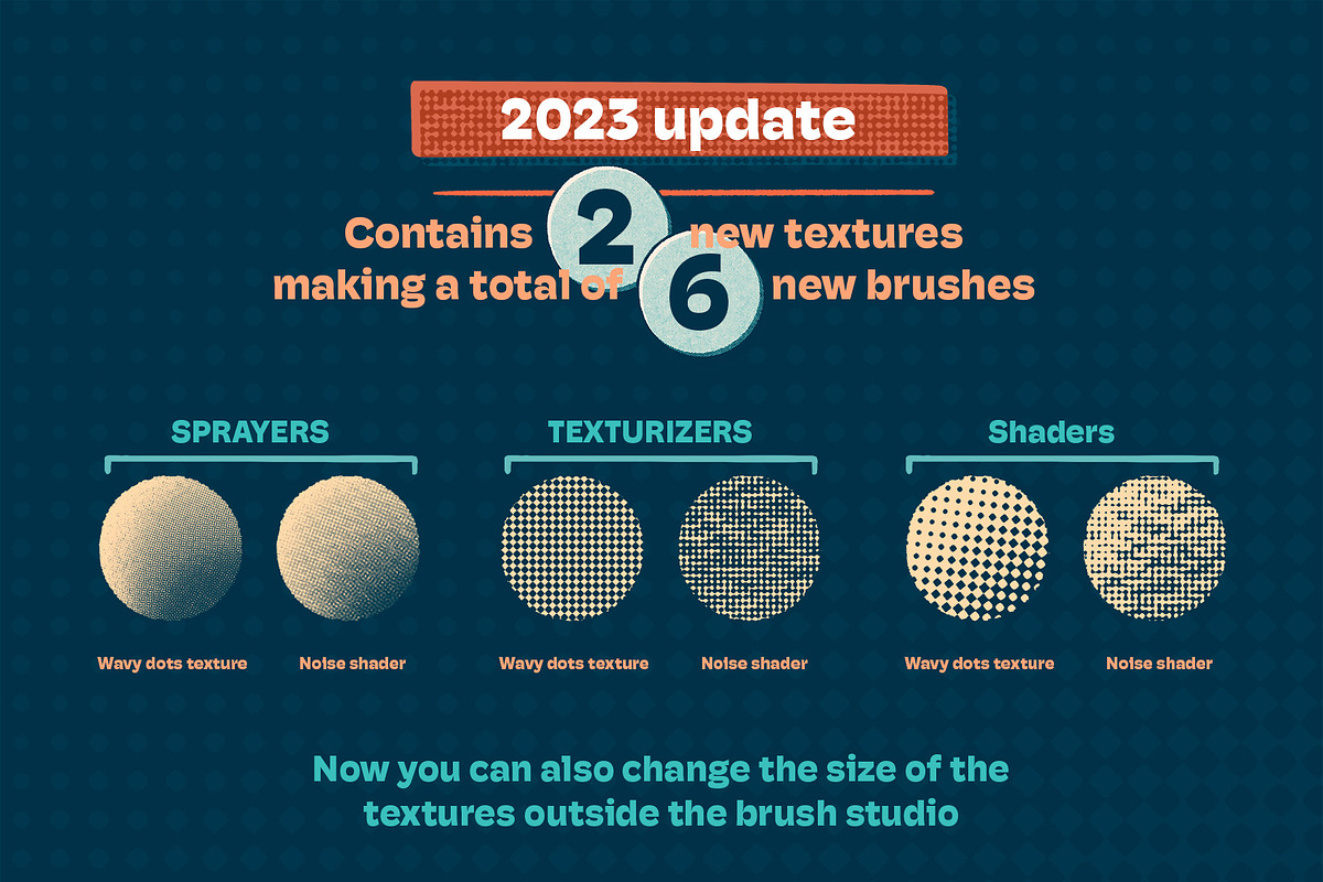Dirty Halftones Brush Set, a Brush Add-On by Shoutbam (Photo 11 of 11)
