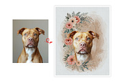 Flower Custom Watercolor Pet Art, an Action Add-On by MRI STUDIO (Thumbnail 10 of 23)