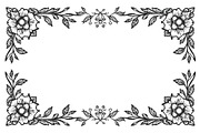 Ornate Floral Vector Frames, an Illustration by musafir_fashion (Thumbnail 8 of 9)
