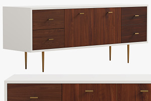 Joybird Aaro Small Media Console, a Furniture 3D Model by 3dmitruk
